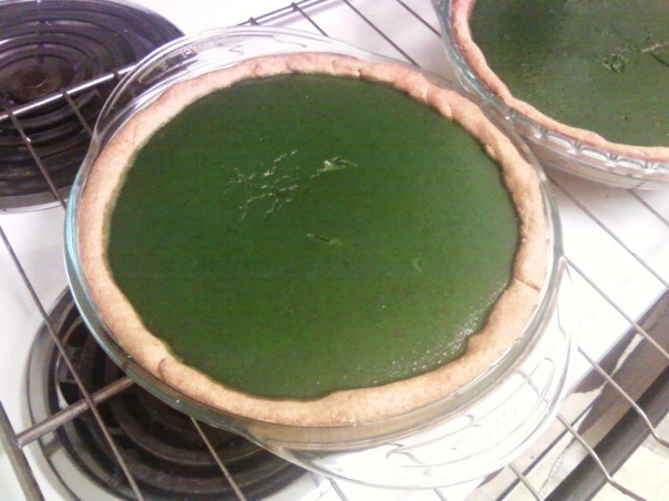 green pumpkin pie