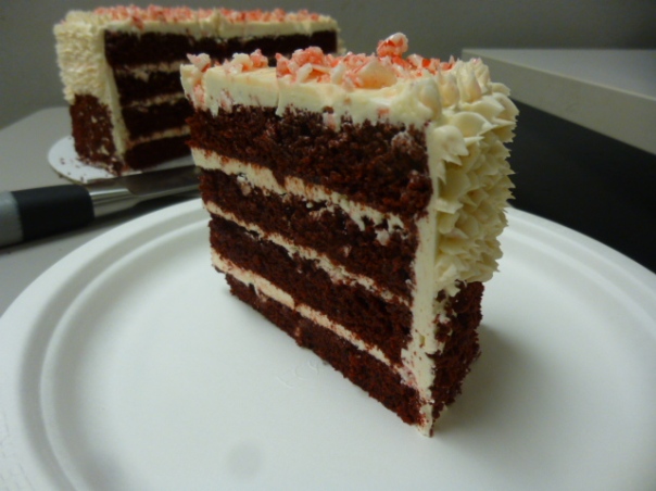 peppermint red velvet cake slice 2